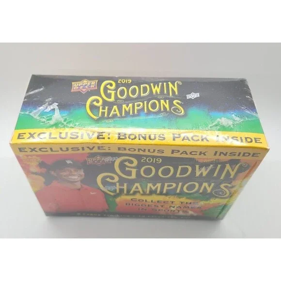 2019 Upper Deck Goodwin Champions Mega Box Tiger Woods - NEW - SEALED Luka RC